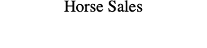 Horse Sales